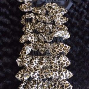 Cheetah Satin Romper  CHL  NWT Boutique
